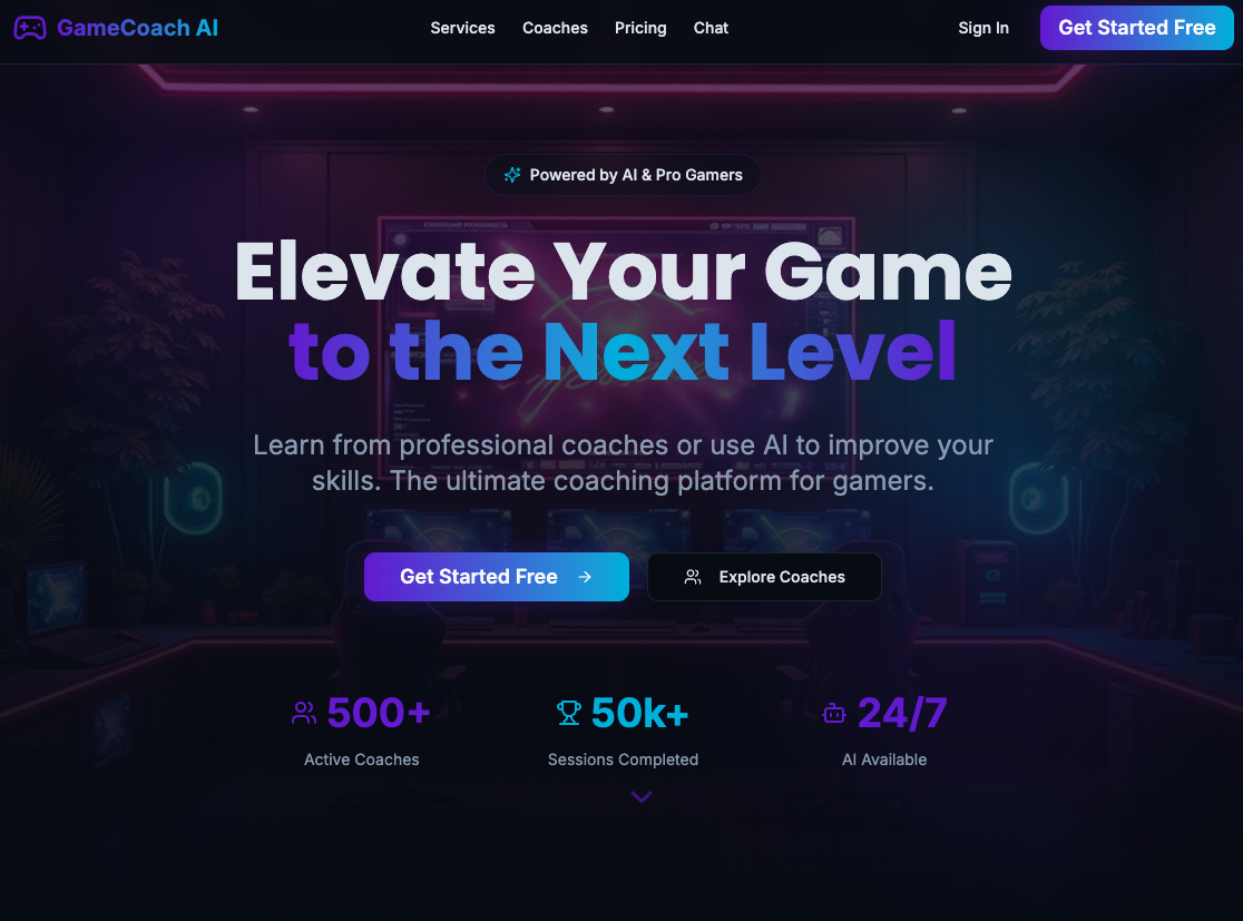 SprintAI Innovation Project: GameCoachAI - The ultimate coaching platform for gamers to eleva...
