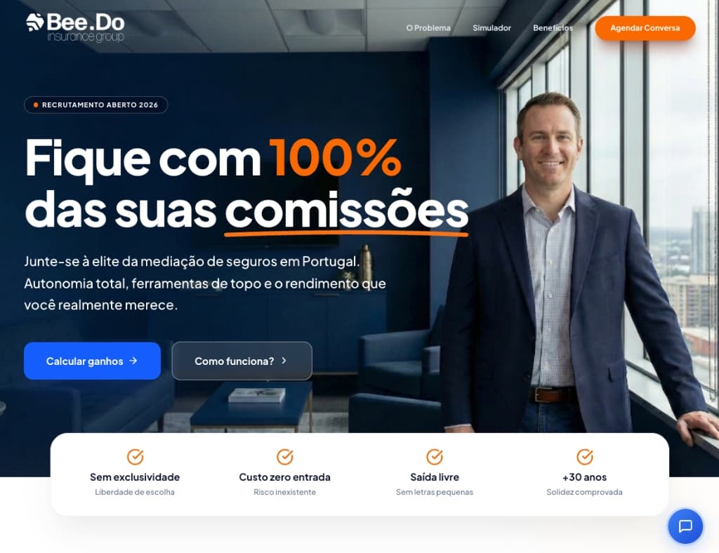 SprintAI Project: BEEDO.pt — Insuretech for Independent Brokers — An end-to-end digital Insurtech infrastructure that replaces traditional insurance franchise models with a 0% Commission Retention platform for independent brokers, integrating advanced CRM, real-time analytics, and automated compliance into a seamless portal.